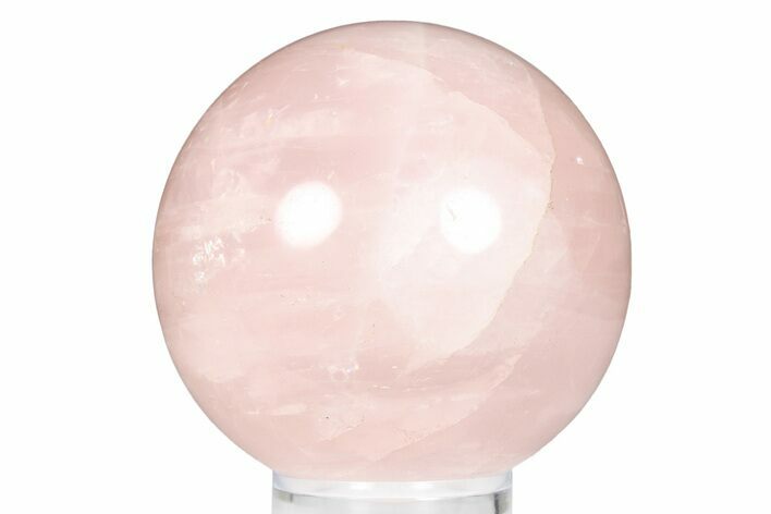 Polished Rose Quartz Sphere - Madagascar #253804